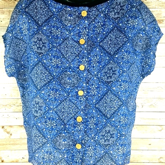 Rachel Zoe, 0172, Boxy cut 100% Linen top, Sz x/s - Picture 2 of 9